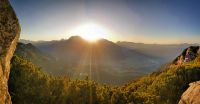 Sonnenuntergang über dem Watzmann